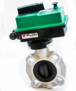 Actuated Plastic Butterfly Valve