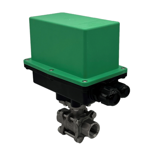 E993 2-way Actuated Stainless Steel Ball Valve (24V)