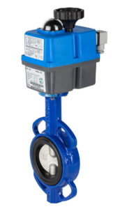 VF J4C actuated butterfly valve
