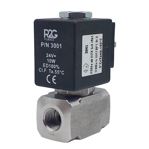 R2IC ¼", ⅜", ½" 2/2 (0 Bar Rated) St. Steel ATEX - Image 2
