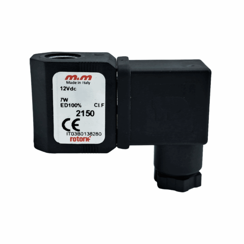 12V DC coil (2150) and DIN connector