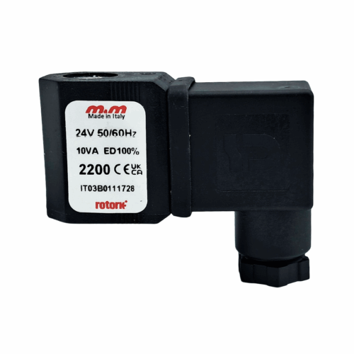 24V AC 50/60Hz coil (2200) and DIN connector