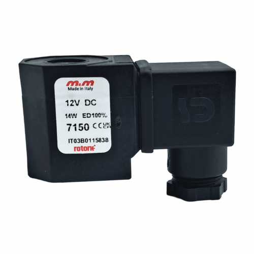 12V DC coil (7150) and DIN connector