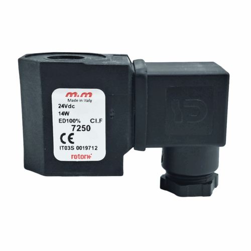 24V DC coil (7250) and DIN connector