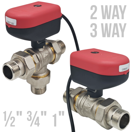 SR2421U 24V AC Sintesi Actuated Ball Valves (1/2", 3/4", 1")