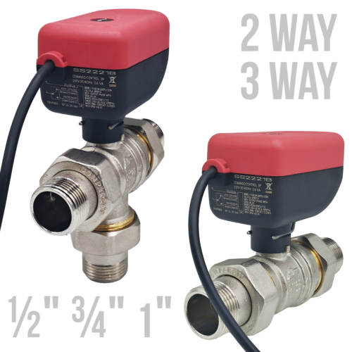 SS2221B 230V AC Sintesi Actuated Ball Valves (1/2", 3/4", 1")