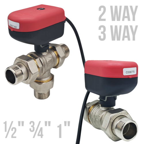 SS2421BA 24V AC Sintesi Actuated Ball Valves (1/2", 3/4", 1")