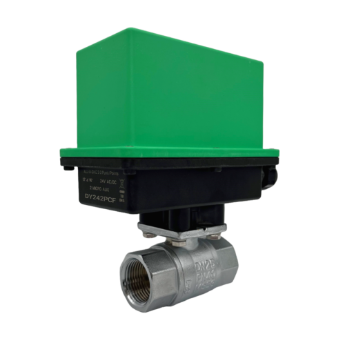 E160 2-way Electrically Actuated Brass Ball Valve (24V)